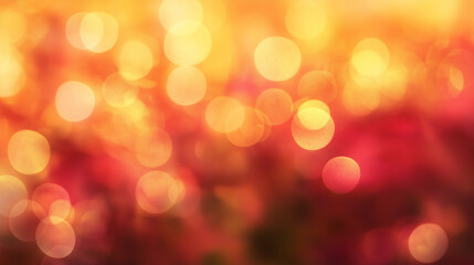 Warm autumn bokeh with orange, red, and yellow hues, vibrant fall colors, soft glowing lights, and seasonal abstract bokeh background