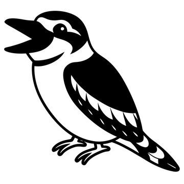 recommend clip art: laughing kookaburra  on white