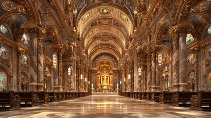 Baroque Church Interior