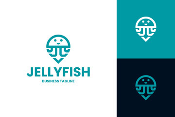 jellyfish point logo vector © ardiesdesign