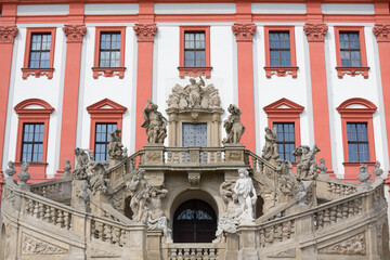Elegant Italian Sculptures at Castle