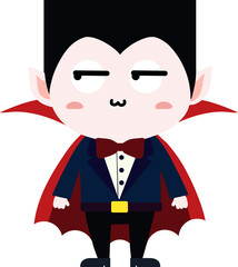 cute dracula cartoon halloween, vampire