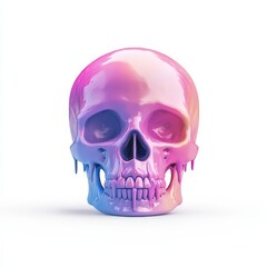 Obraz premium Colorful skull illustration
