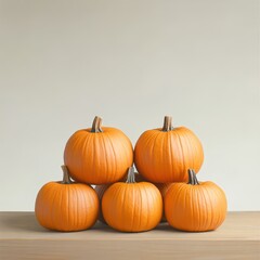 Obraz premium Assortment of fresh pumpkins on wooden table