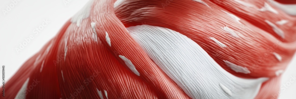 Poster the intricate details of red and white muscle fibers reveal their unique texture and composition in 