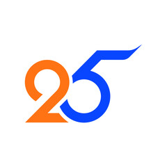 25 years creative logo vector eps