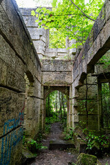 Ruins of Dunmore house Scotland