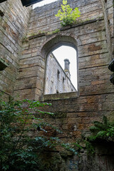 Ruins of Dunmore house Scotland