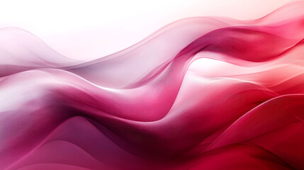 Abstract background with red and pink flowing waves.