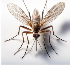 mosquito on isolated white background