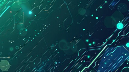 Abstract Futuristic Circuitry Background