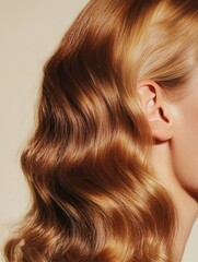 Naklejka premium woman with long hair