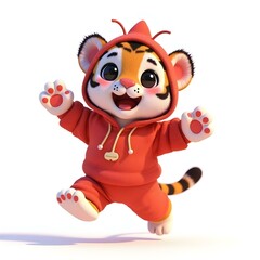 Little Tiger in Red Hood.