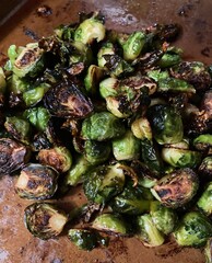roasted garden brussels sprouts