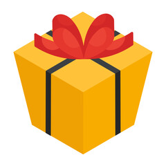 A beautiful design icon of gift box

