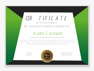 Modern certificate appreciation, certificate achievement template, award, achievement, certificate of recognition, excellence, certificate border, completion template certificate design template