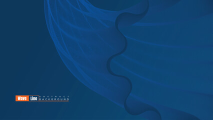 Abstract Digital Flowing Wave Stock Line Background. Abstract Gradient Dynamic Waves Flow Grid Lines Background. Motion Particles Streaming Backdrop For Science, Banner, Music Cover, Website, Header