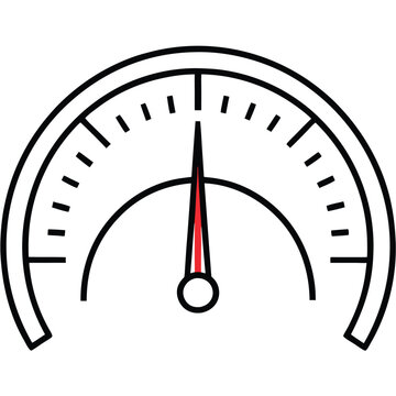 recommend clip art: Speedometer vector line art.