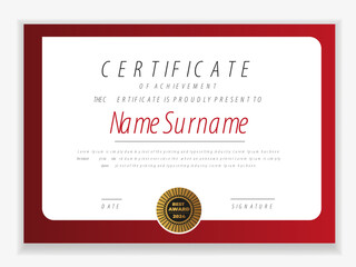 Modern certificate appreciation, certificate achievement template, award, achievement, certificate of recognition, excellence, certificate border, completion template certificate design template