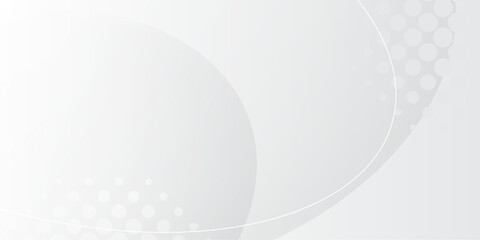 Abstract white and gray gradient background halftone design. template layout banners, flyers.