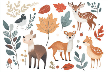 Autumn hand drawn nice element calligraphy