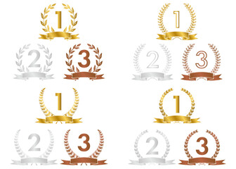 ランキング、月桂樹、ローレルのアイコンセット03