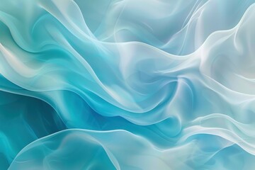 Obraz premium Abstract Blue and White Swirling Fabric Texture