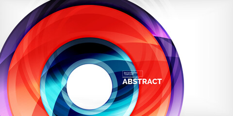 Fototapeta premium Circles, round elements, ring shapes premium background. Vector Illustration For Wallpaper, Banner, Background, Card, Book Illustration, landing page