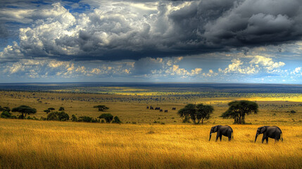 Obraz premium Stunning Landscape with Scenic Views and Vibrant Colors