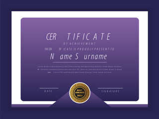 Creative certificate appreciation, certificate achievement template, award, achievement, certificate of recognition, excellence, certificate border, completion template certificate design template