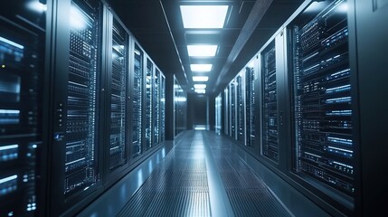 Automated disaster recovery processes running on advanced software.