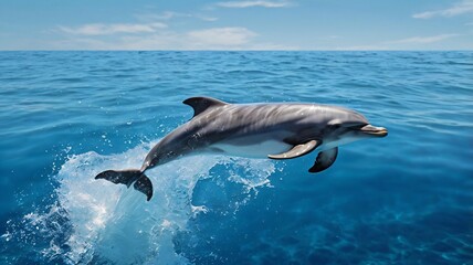 Fototapeta premium Dolphin Banner Template