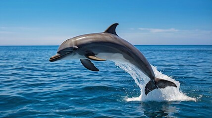 Fototapeta premium Dolphin Banner Template