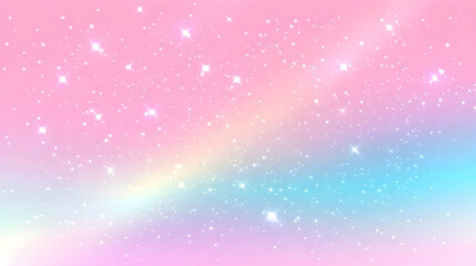 Fototapeta premium Pastel Pink and Blue Gradient Background with Stars