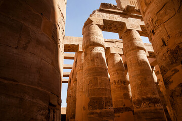 świątynia Karnak , Ancient Egyptian Temple. Thebes, Karnak, Luxor, Egypt