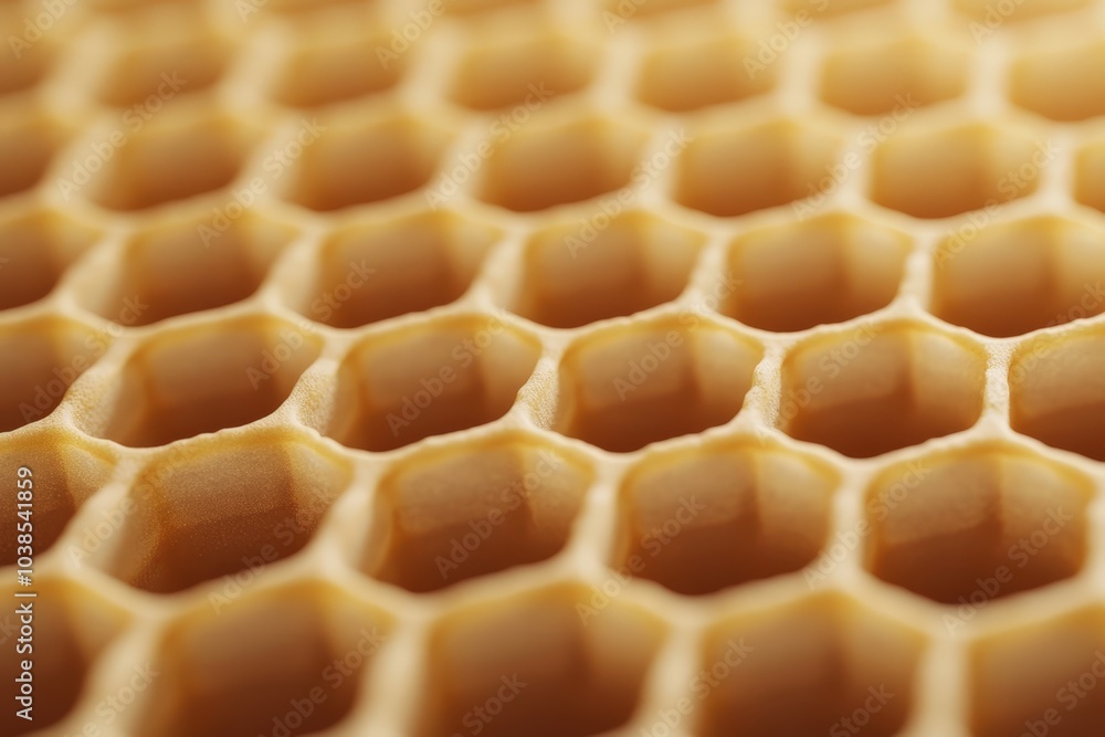 Poster close-up view of a honeycomb structure