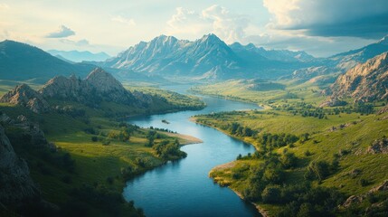 Majestic Mountain River