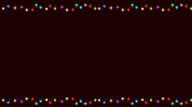 Garland of Christmas lights