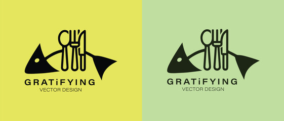 Energetic Logo Dynamics for Vibrant and Active Fish Food Restaurants Businesses
