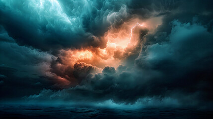 A simple title for this image could be Firestorm Horizon