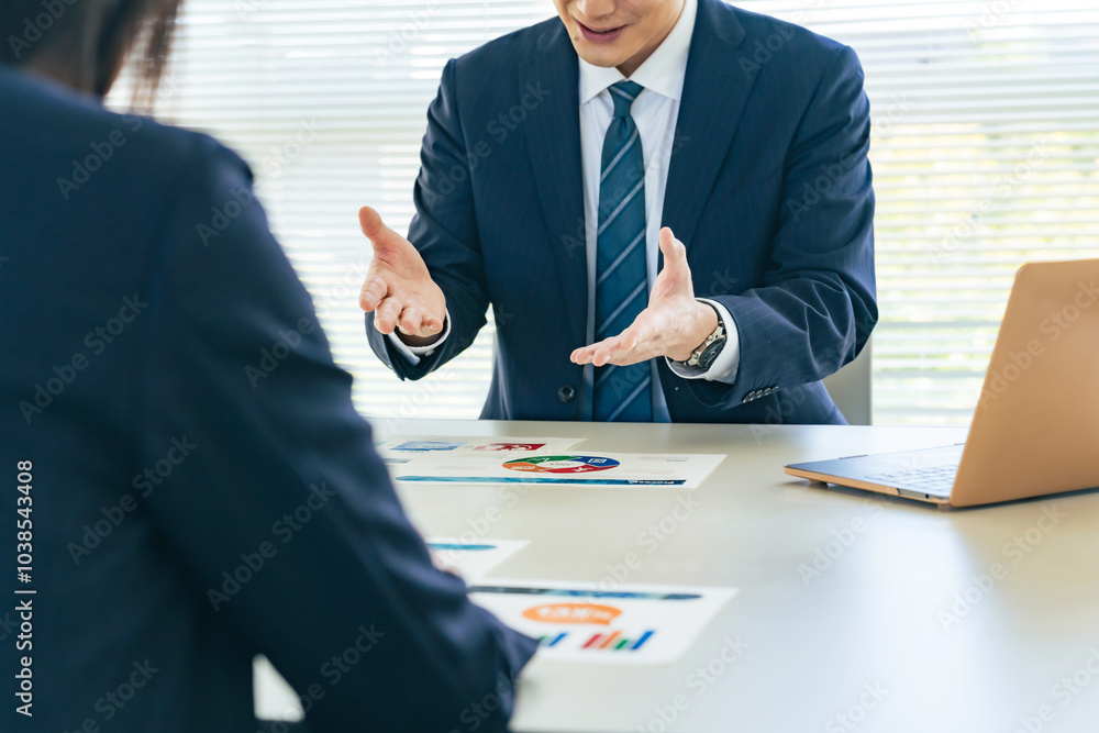 Aufkleber ビジネス、商談、会議、ミーティング、ビジネスパーソン、営業、アドバイザー、コンサル、コンサルティング、コンサルタント、経営、マネジメント、マーケティング、ファイナンシャルプランナー、fp、顧問、打ち合
