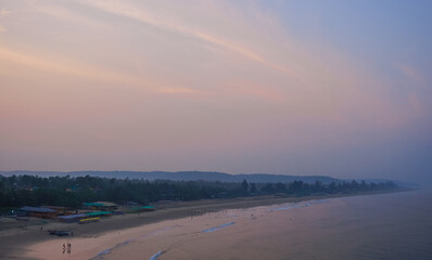 Early morning on the seashore