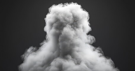 dramatic explosion cloud in black and white