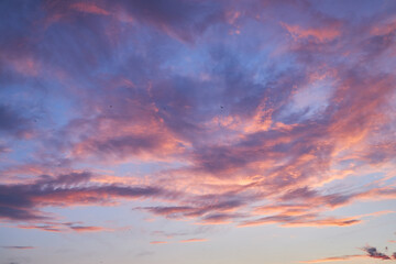 Colorful Sunset Clouds in a Tranquil Sky