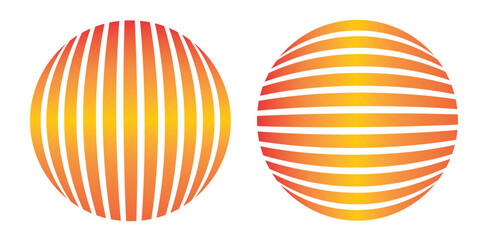 Dynamic Geometric Shapes: Orange & Yellow