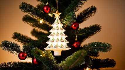 This vintage ceramic Christmas tree captures timeless holiday charm. With its classic design and glowing lights, it's a perfect decoration for a retro-themed Christmas.