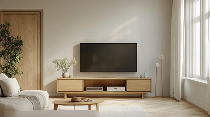 Modern Living Room Interior with Minimalist Design