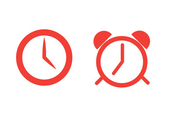 Clock icon set. Time icon vector. watch icon symbol