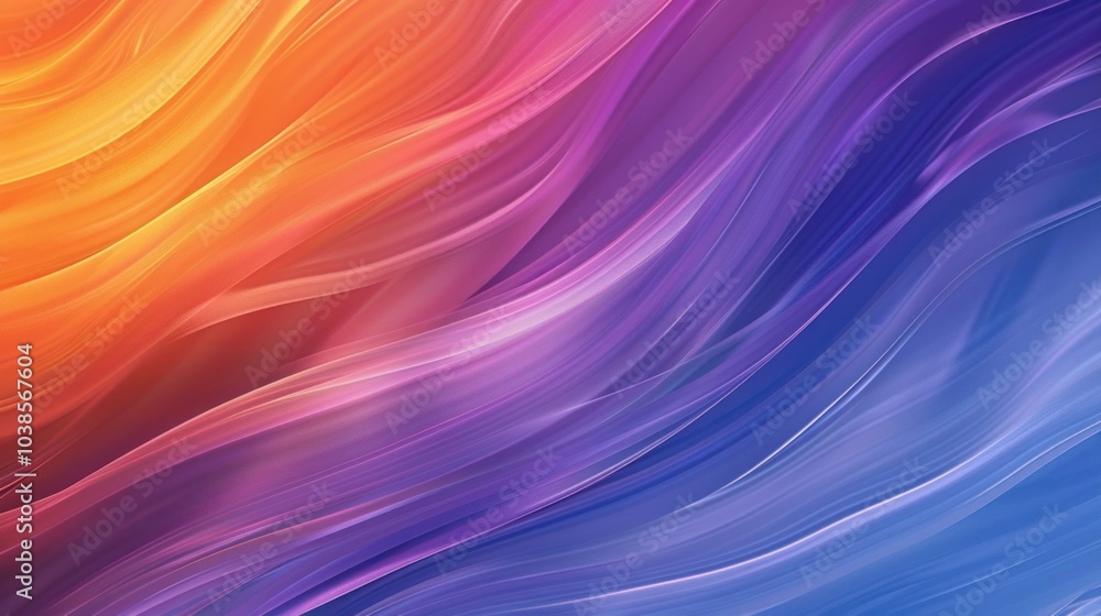 Poster abstract background with colorful wavy lines