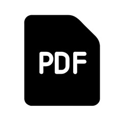 Icon symbolizing Portable Document Format files